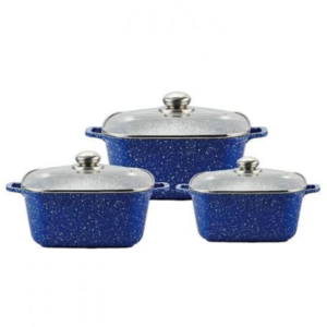 Marble-coated saucepan set 6 pieces Benson BN-372