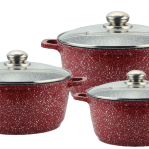Set of pans with granite coating 6 items Benson BN-382