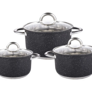 Stainless steel saucepan set 6 ct. Benson BN-685
