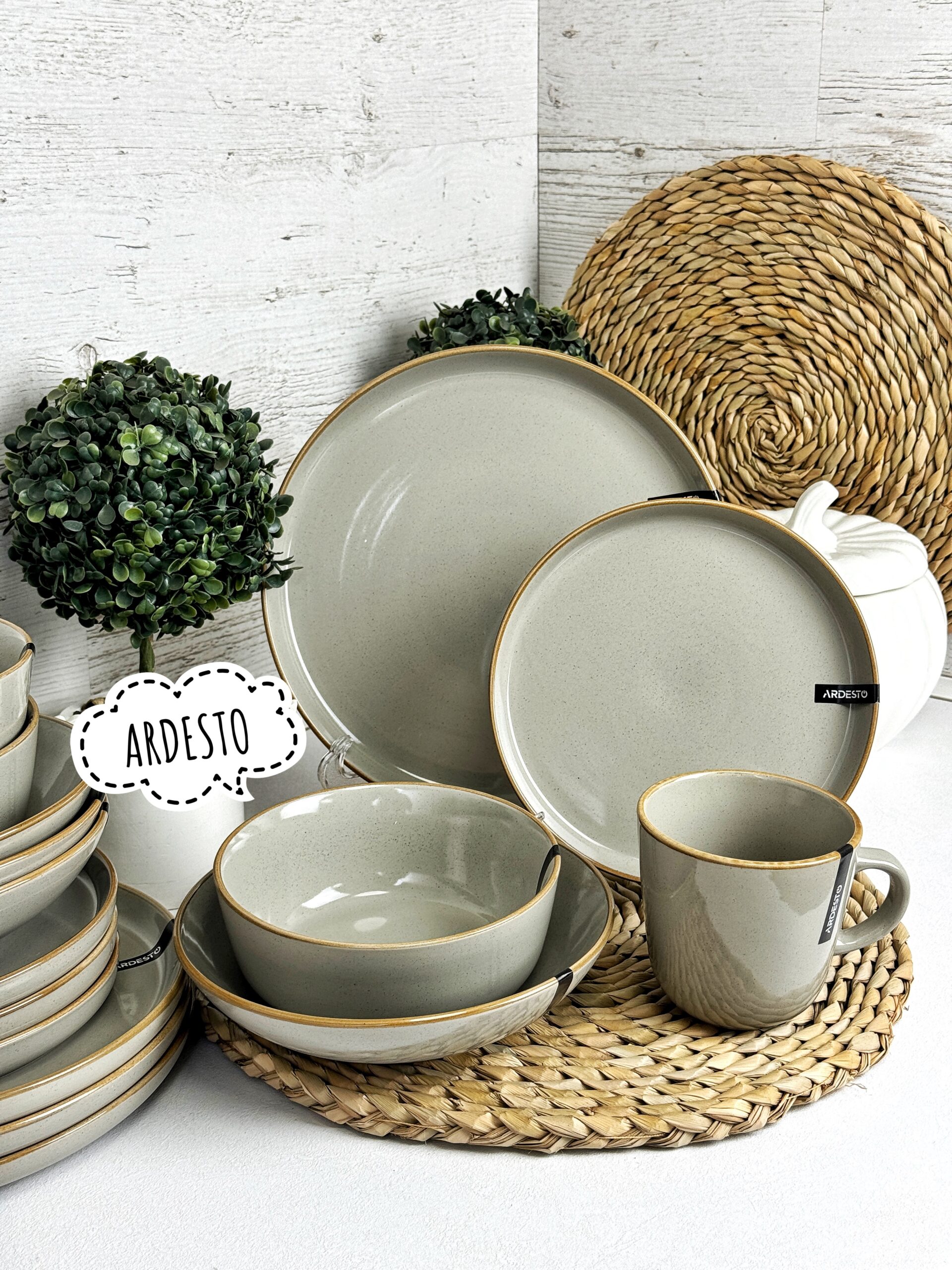 Набор посуды 28 пр. Ardesto Apulia AR0028AG/2