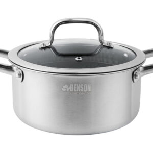Каструля з кришкою з антипригарним покриттям 2,8 л Benson BN-435