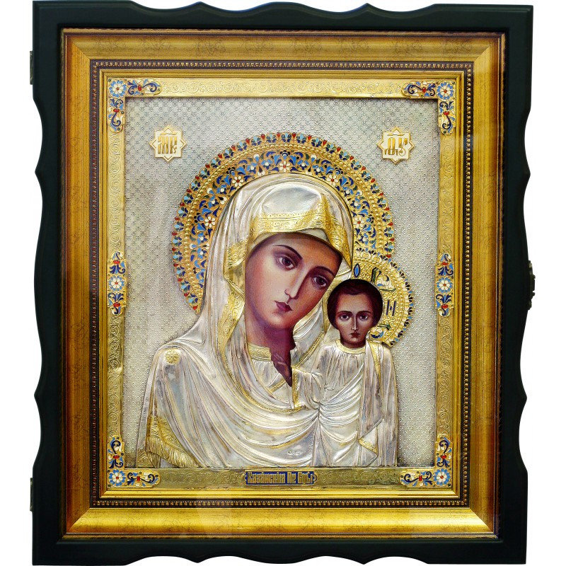 Icon Kazan God's Mother 40х35х6 cm San 181