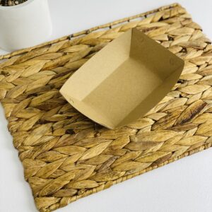 Plate 180*100*45 mm kraft short without ламинац 100 шт/уп 142245