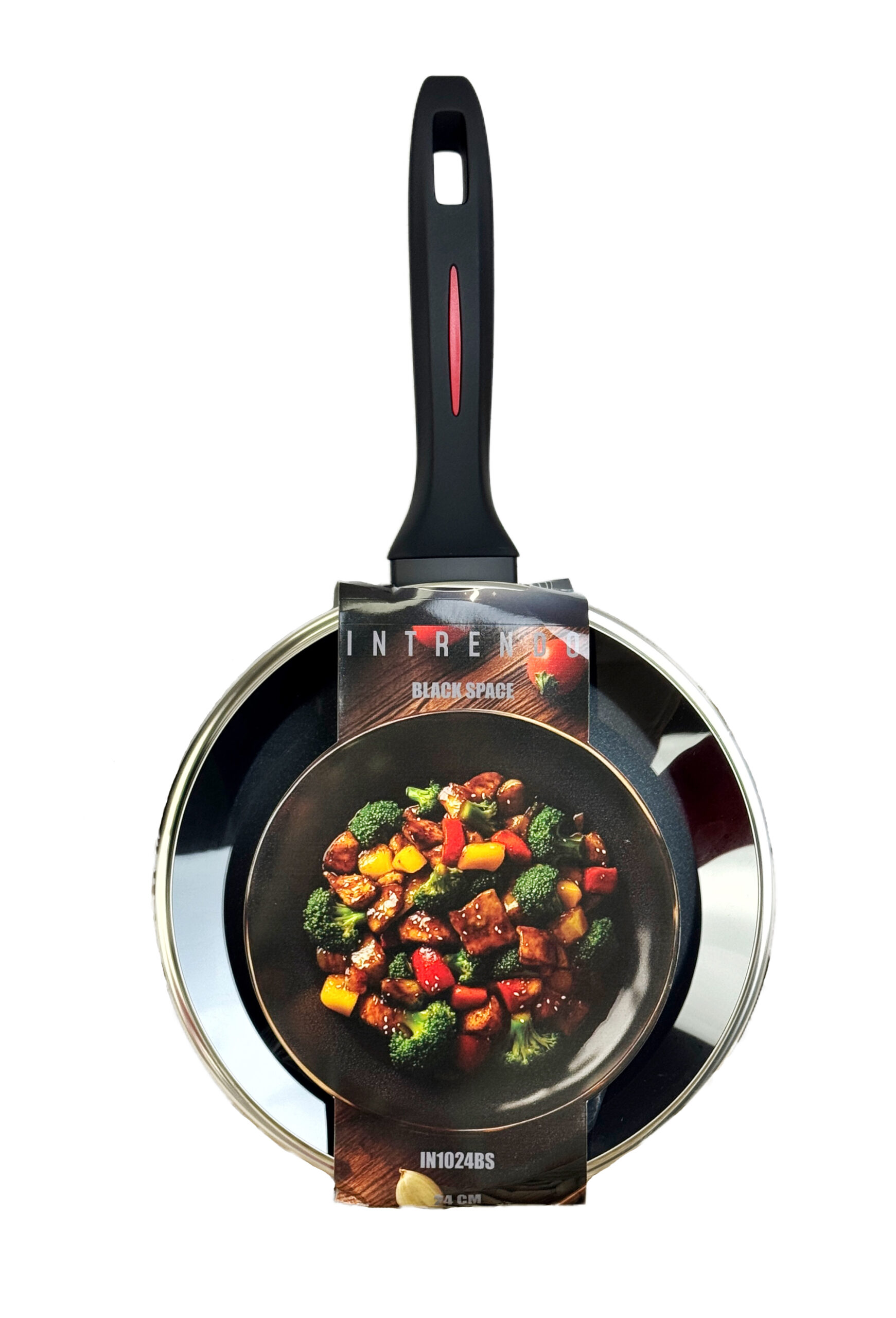 28 cm deep frying pan with lid Intrendo Black Space IN1028BS - Image 8