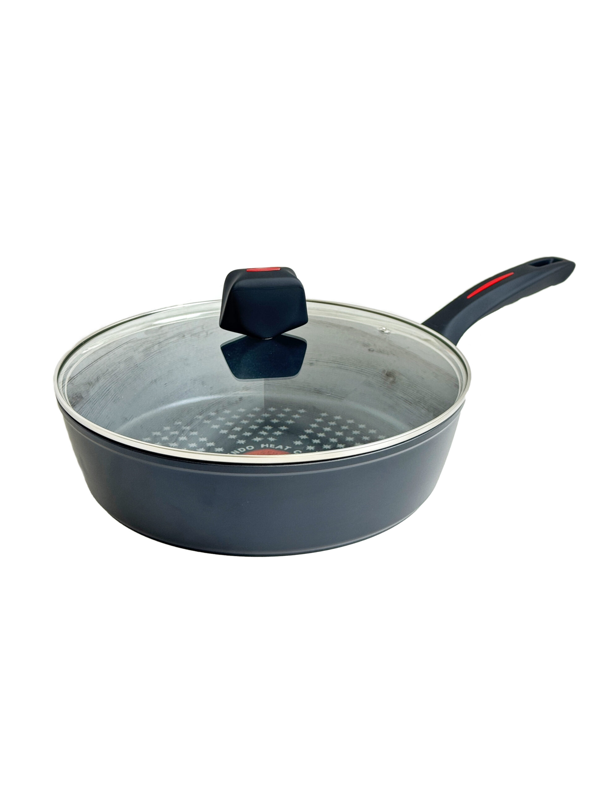 24 cm deep frying pan with lid Intrendo Black Space IN1024BS - Image 6