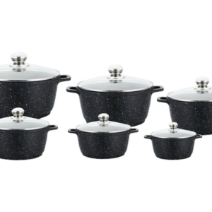 Set of saucepans with lid 12 ct. Benson BN-356