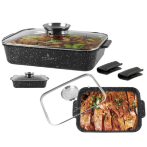 Roasting pan with lid with marble coating 3.2 litres Edenberg EB-12121