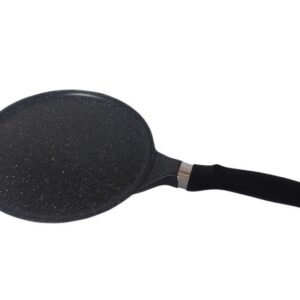 Сковорода для блинов 24см. с антипригарным покрытием Black marble из алюминия KM-4490