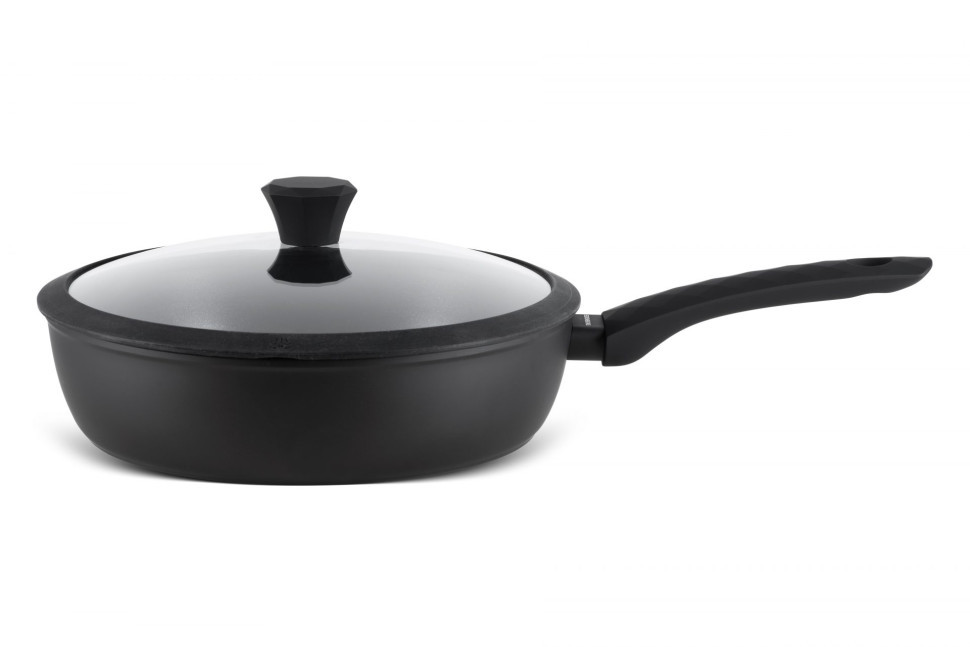 Diamond non-stick frying pan with lid 28x7.5 cm Benson BN-450