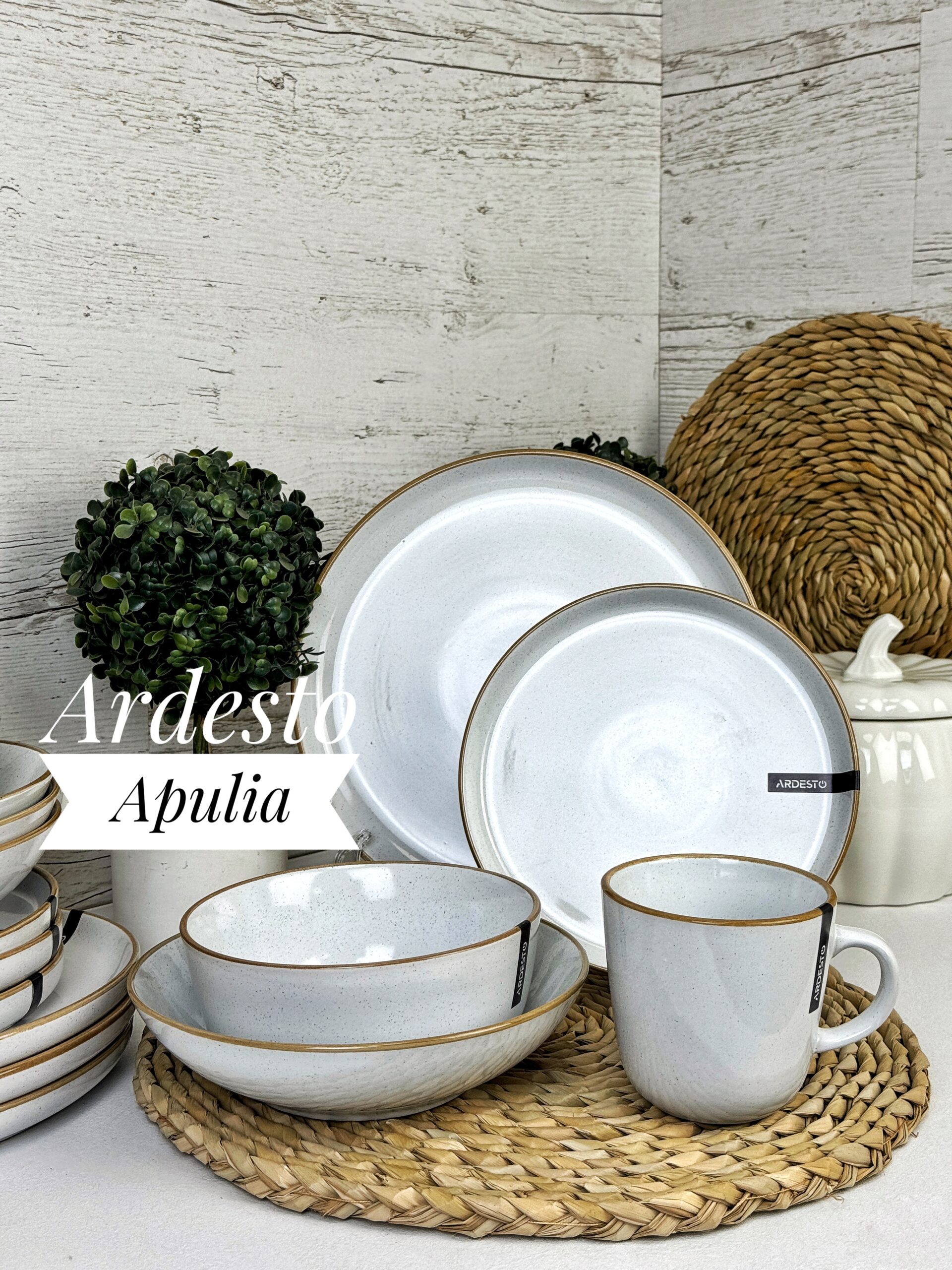 Набор посуды 24 пр. Ardesto Apulia AR0024AW