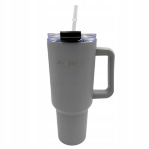 1.2 L stainless steel thermos mug with straw Kamille KM-2173