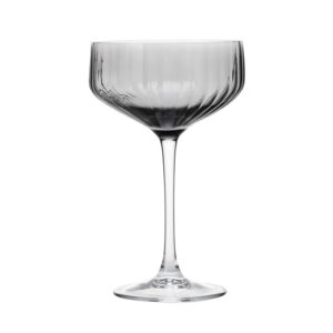 Ardesto Black Mars Alcor Champagne Glass Set, 330 ml, 2 pcs, glass, gray AR2633GF