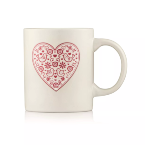 Чашка Ardesto Heart, 320 мл, керамика, белая AR3074W